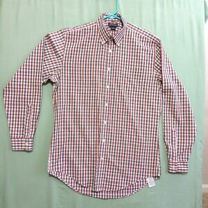 Lands End No Iron Oxford Dress Shirt Men's 16.5 - 37 Tall Long Sleeve